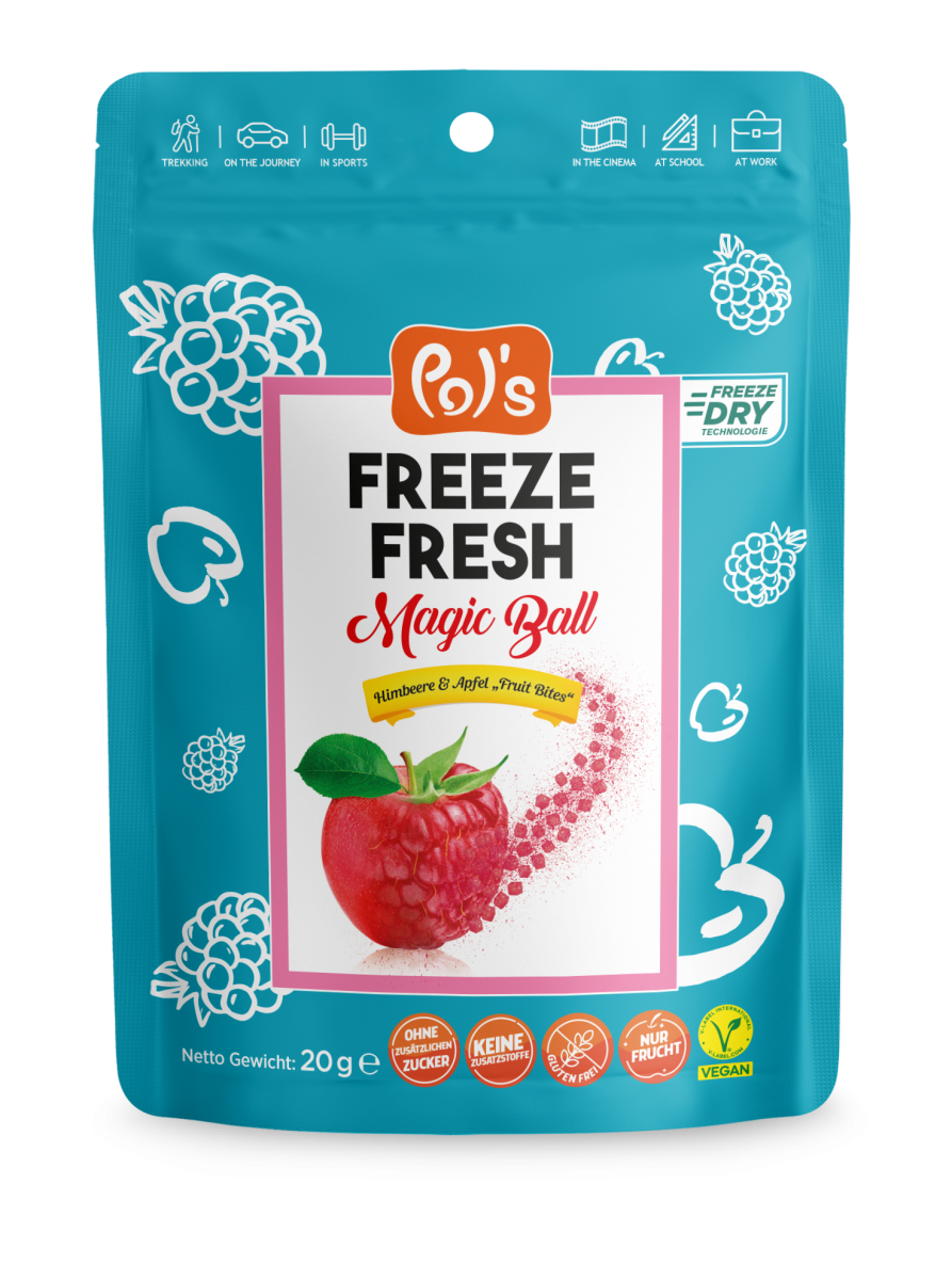 Pol's Freeze Fresh Magic Ball Erdbeere & Apfel "Fruit Bites"
